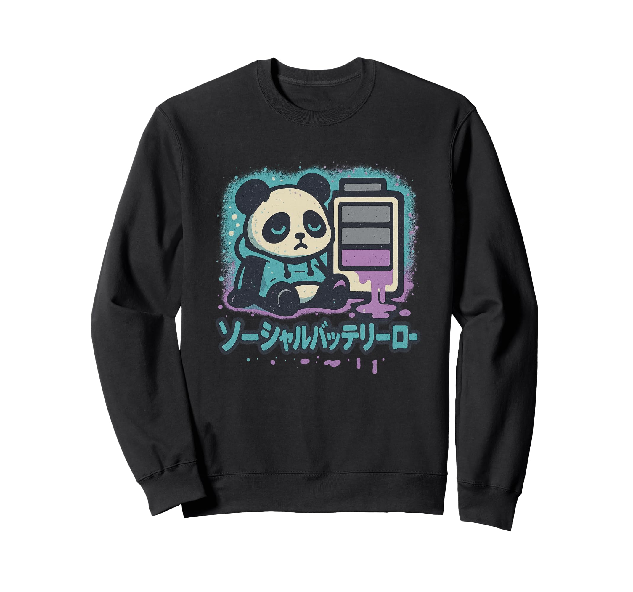 Social Battery Low Funny Sweatshirt - Aesthetic Graphic Men Women - T-Shirt, Sweatshirt, Hoodie