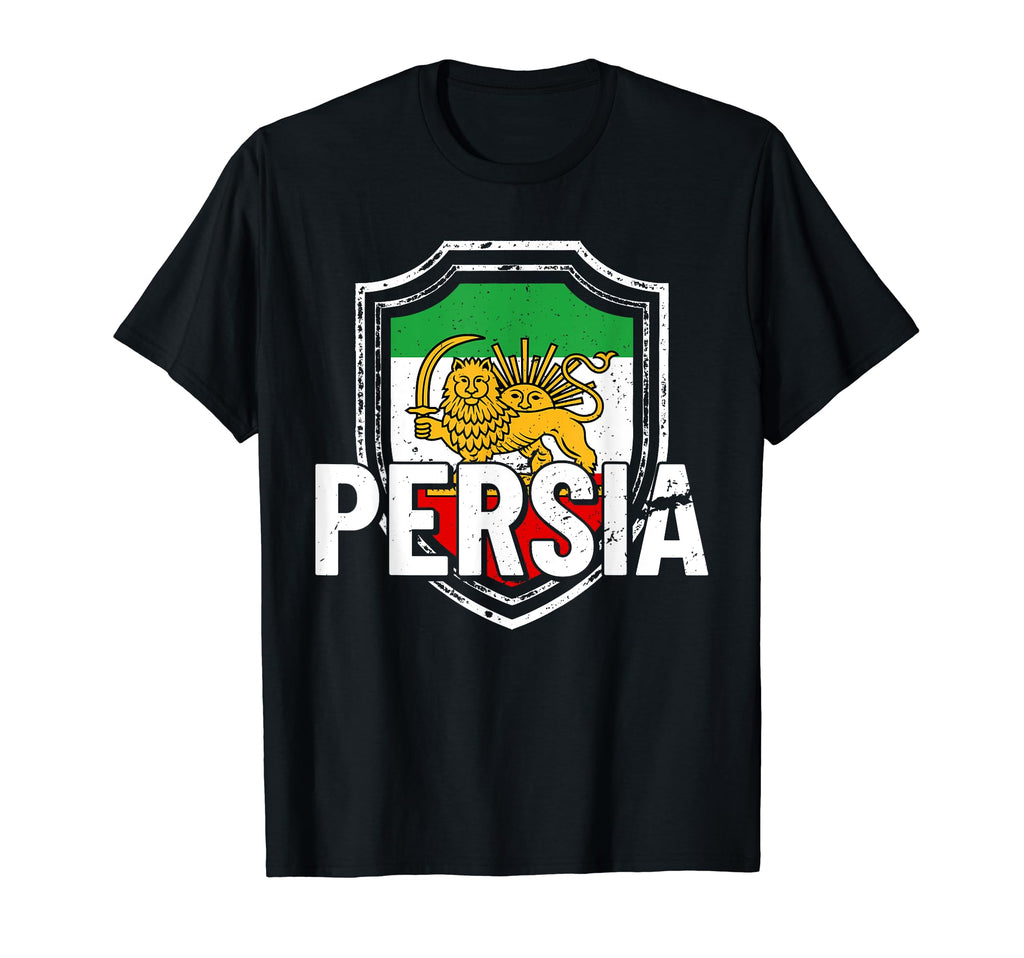 Persian Ancient Flags Iran Asia Farsi T-Shirt - Custom Art Print Unisex - T-Shirt, Sweatshirt, Hoodie