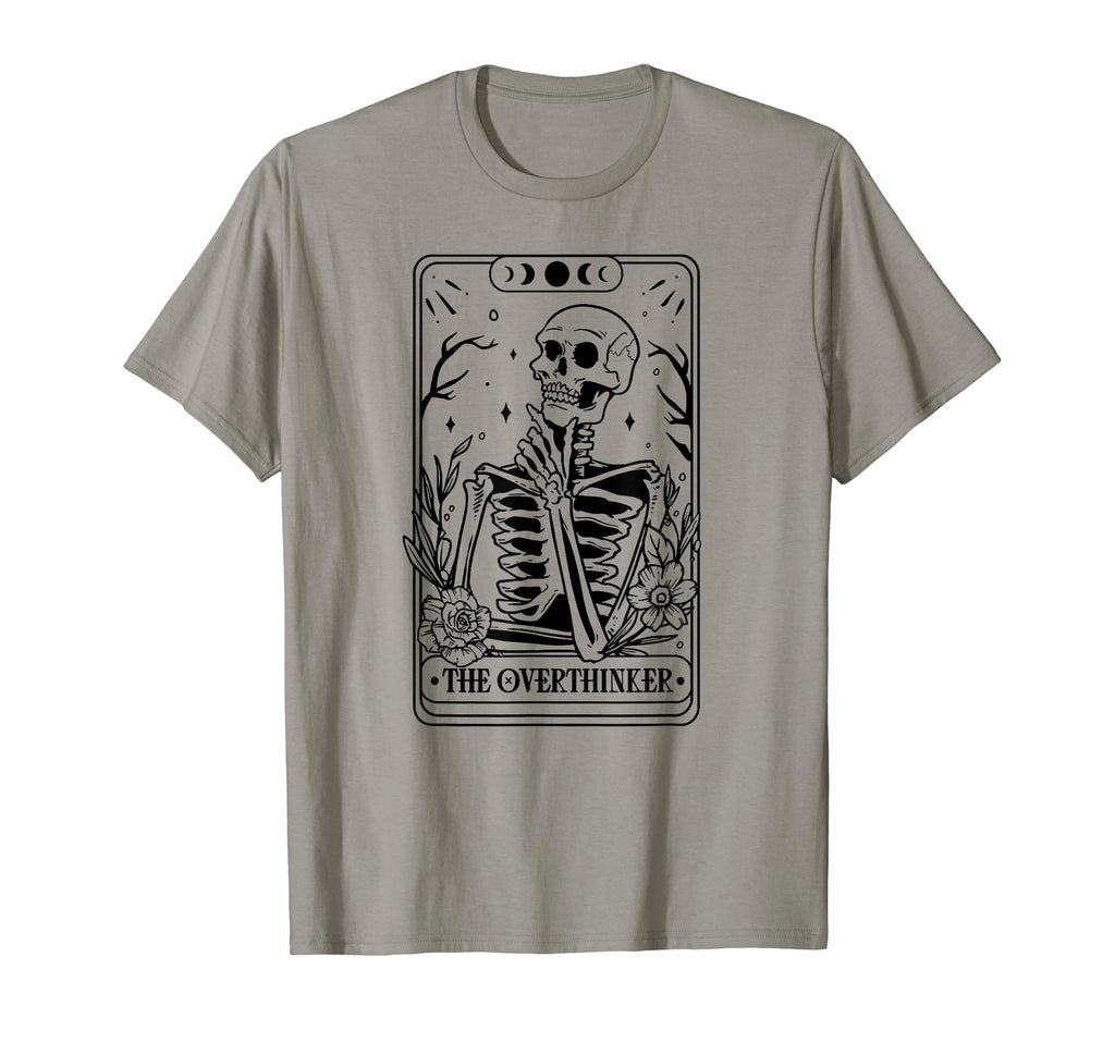 Overthinker Tarot Card Skeleton T-Shirt - Streetwear Style Men Women - T-Shirt, Sweatshirt, Hoodie