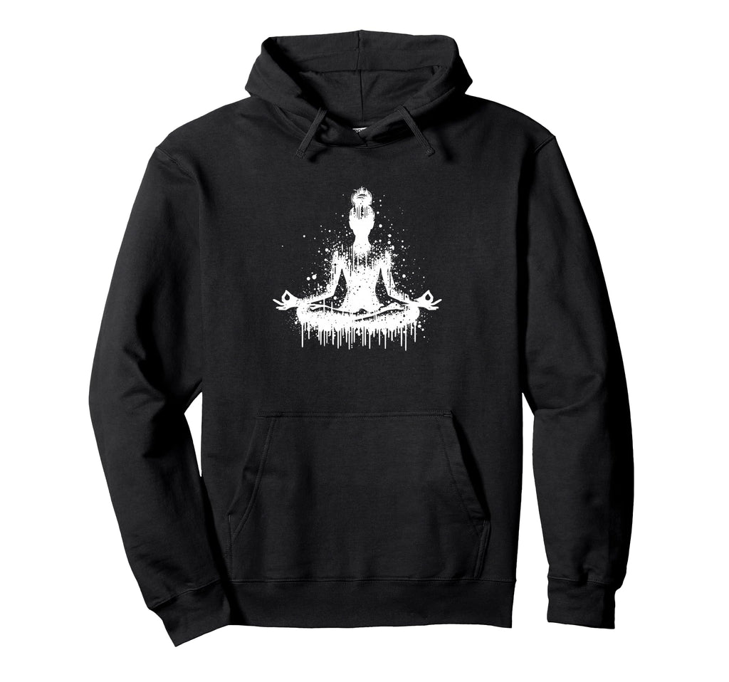 Abstract Meditation Silhouette Adults Hoodie - Novelty Apparel Unisex - T-Shirt, Sweatshirt, Hoodie