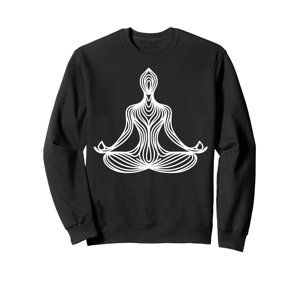 Meditation Silhouette Abstract Sweatshirt - Graphic Print for Adults - T-Shirt, Sweatshirt, Hoodie