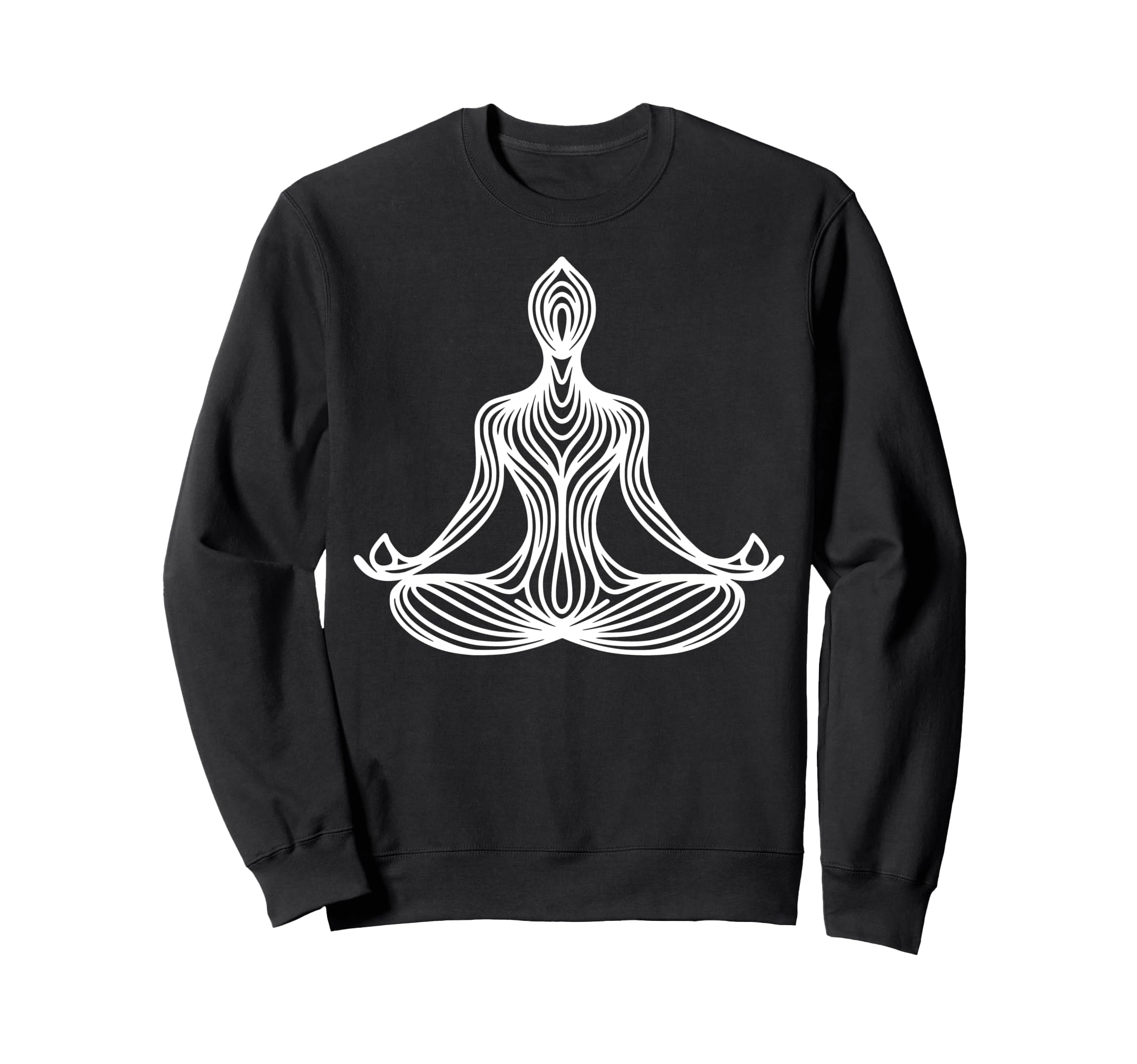 Meditation Silhouette Abstract Sweatshirt - Graphic Print for Adults - T-Shirt, Sweatshirt, Hoodie