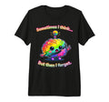 Forgetful Brain Meme Cartoon Kawaii Tri T-Shirt - Custom Art Print Unisex - T-Shirt, Sweatshirt, Hoodie