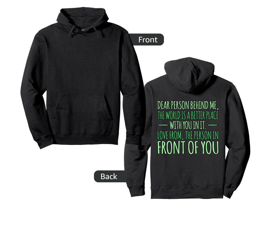 Person Behind Me Mental Health Hoodie - Fun Novelty Design for Adults - T-Shirt, Sweatshirt, Hoodie