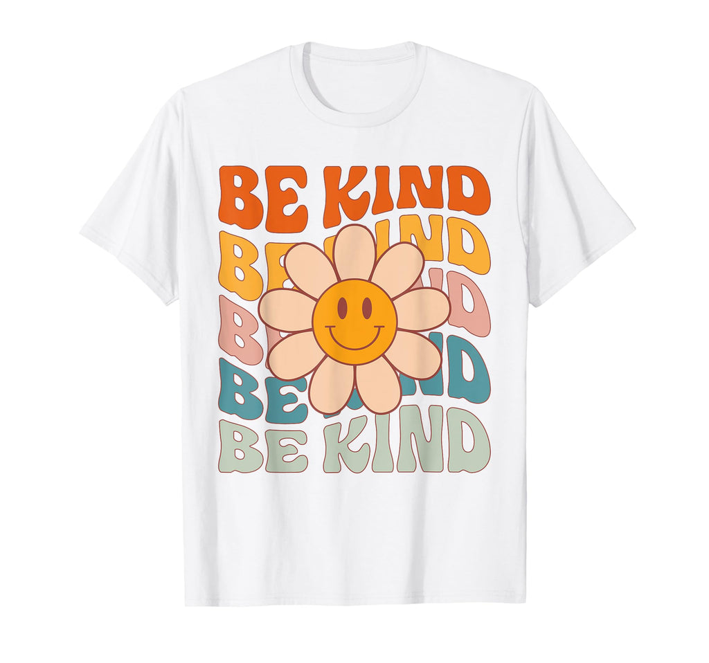 Be Kind Groovy Daisy Kindness T-Shirt - Custom Art Print Unisex - T-Shirt, Sweatshirt, Hoodie