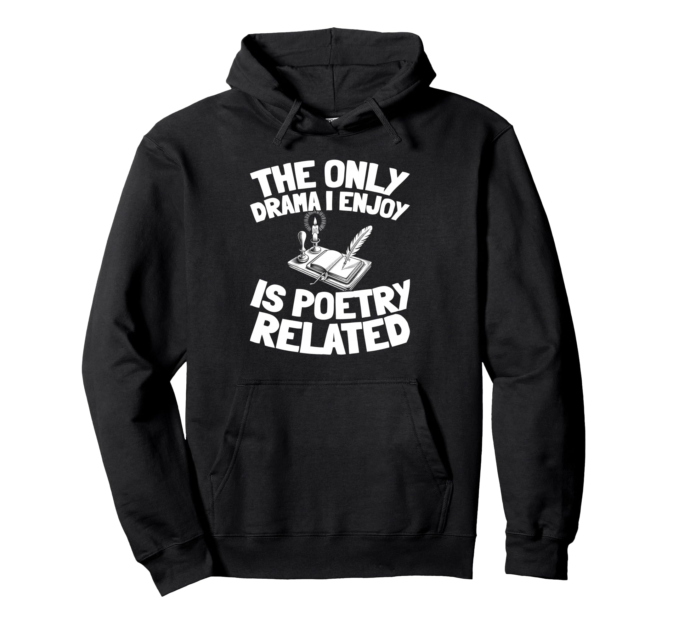 Poetry Verses Creative Writing Hoodie - Custom Art Print for Adults - T-Shirt, Sweatshirt, Hoodie