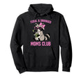 Feral Unhinged Moms Club Raccoon Mom Hoodie - Custom Art Print for Adults - T-Shirt, Sweatshirt, Hoodie