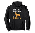 Golden Retriever Lover Best Therapy Hoodie - Fun Novelty Design for Adults - T-Shirt, Sweatshirt, Hoodie