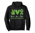 Peace Love Hope Mental Health Awareness Hoodie - Graphic Print Men Women - T-Shirt, Sweatshirt, Hoodie