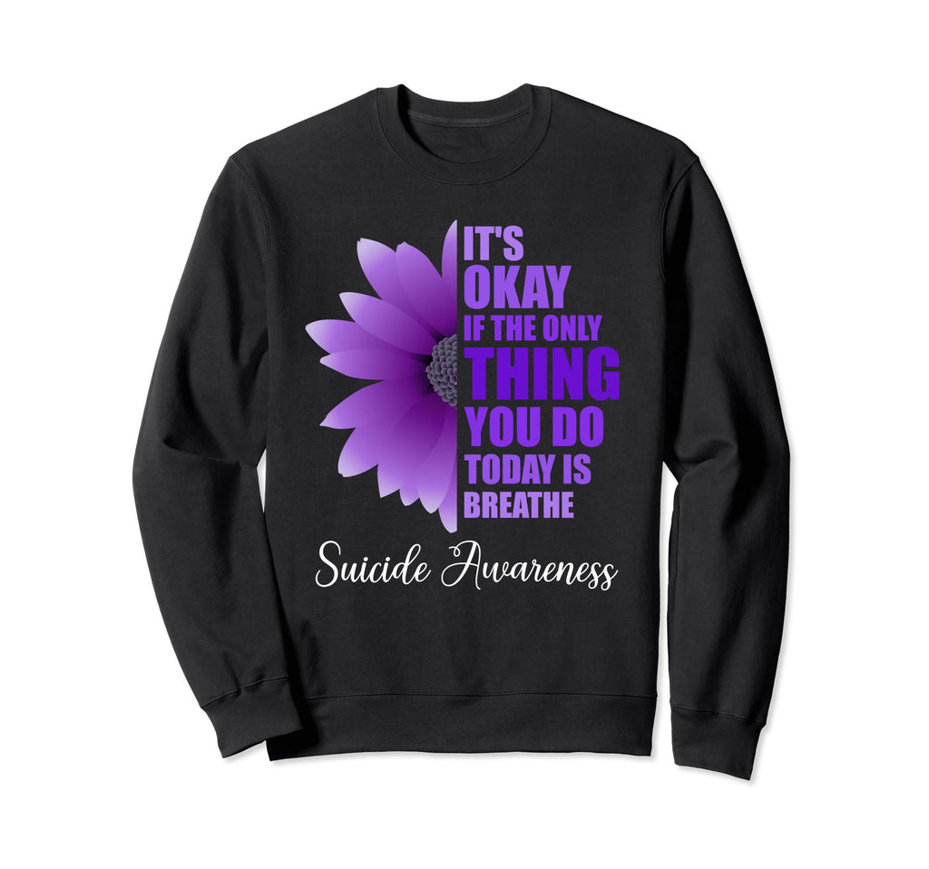 Suicide Prevention Awareness Sweatshirt - Minimalist Print for Adults - T-Shirt, Sweatshirt, Hoodie