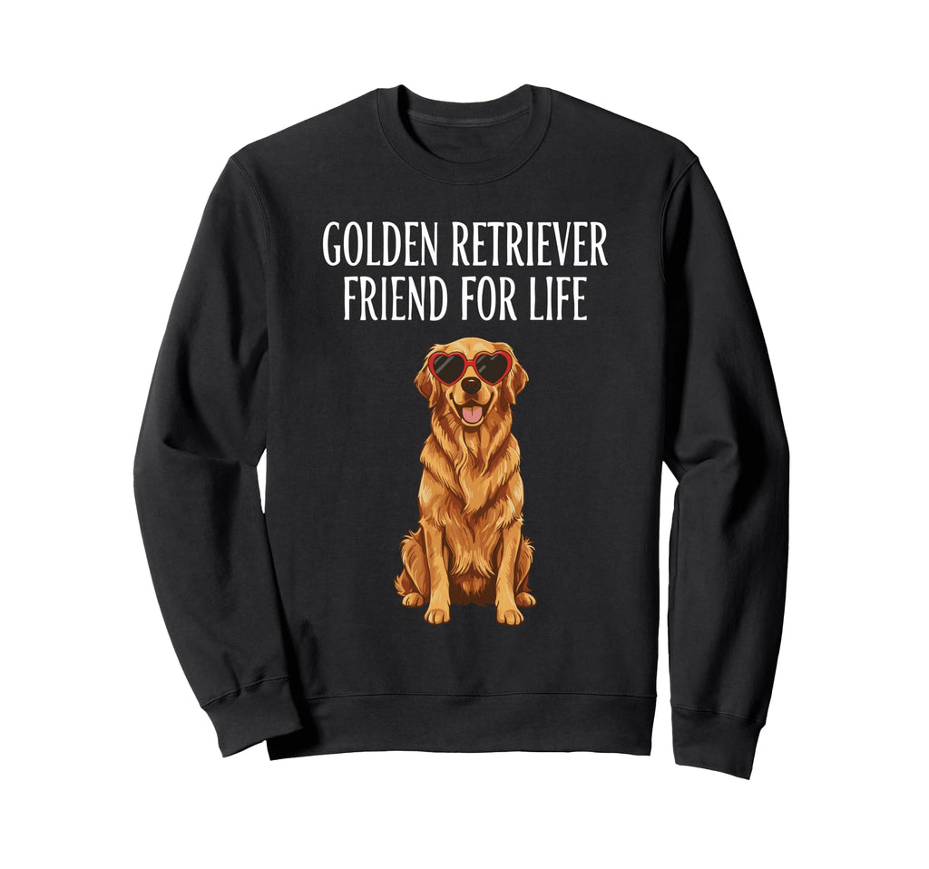 Golden Retriever Friend Life Dog Sweatshirt - Minimalist Print Unisex - T-Shirt, Sweatshirt, Hoodie