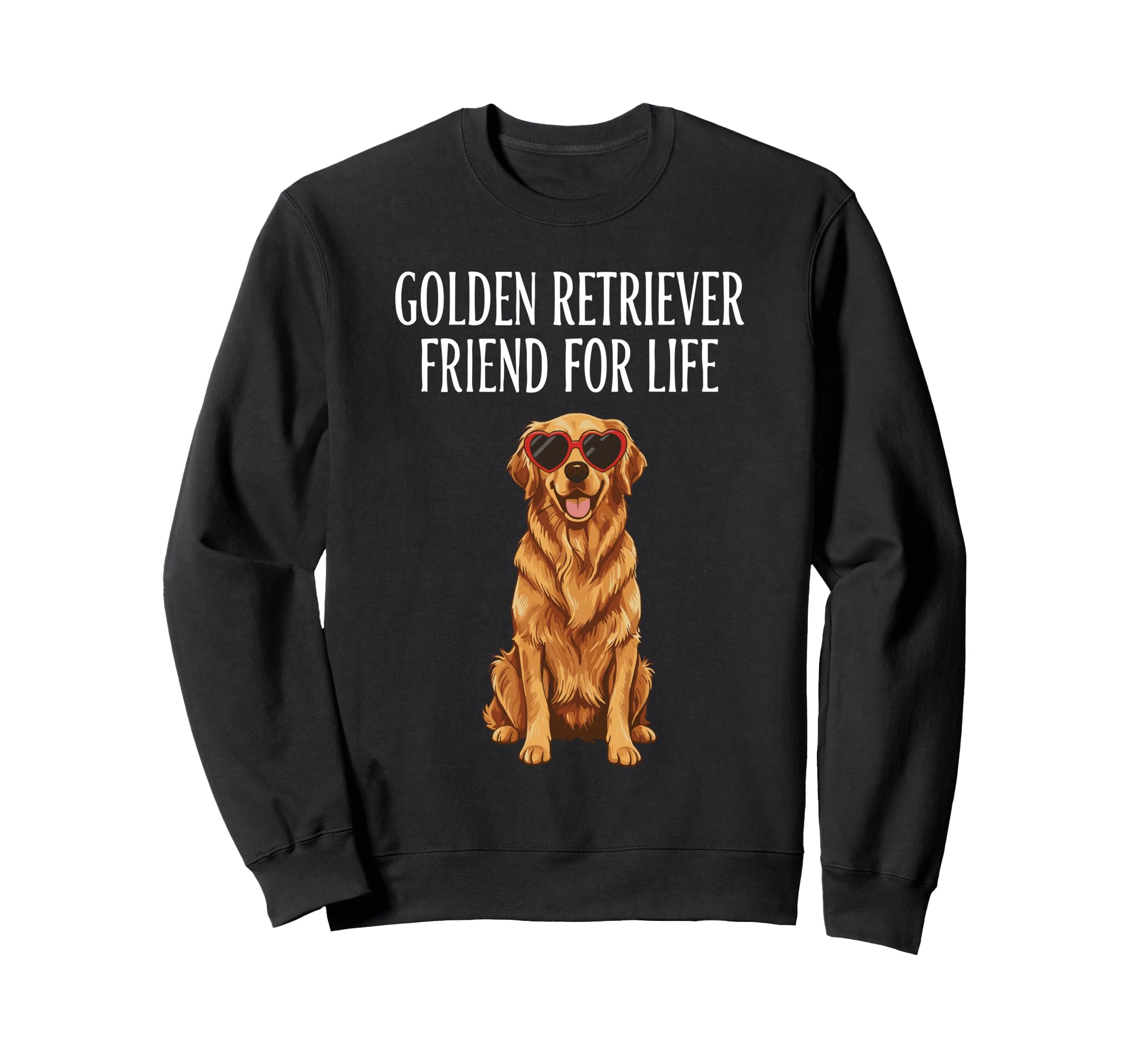 Golden Retriever Friend Life Dog Sweatshirt - Minimalist Print Unisex - T-Shirt, Sweatshirt, Hoodie
