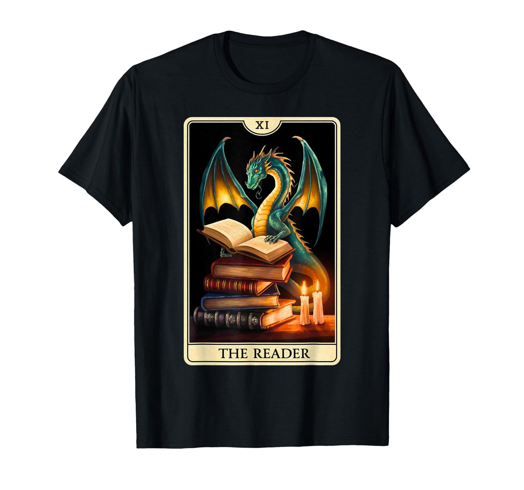 Bookworm Dragons Reading Book Lover T-Shirt - Custom Art Print for Adults - T-Shirt, Sweatshirt, Hoodie