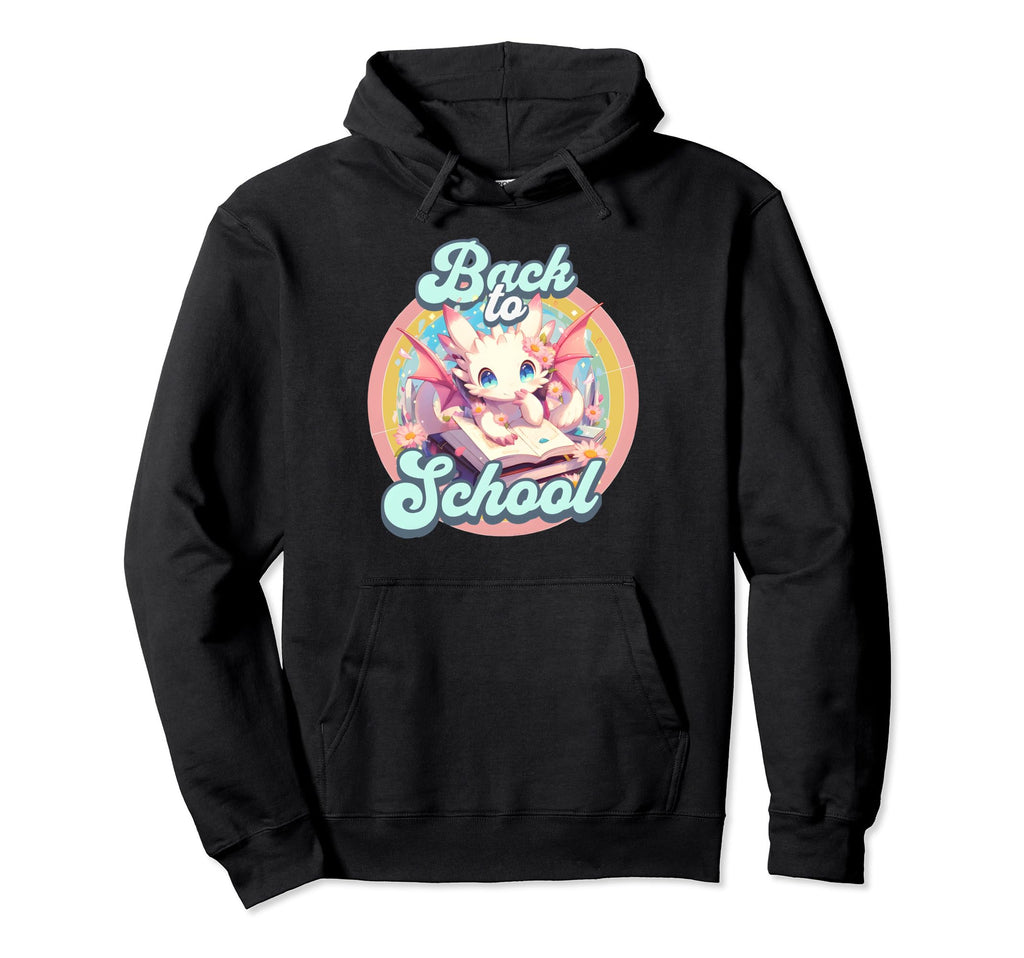 Dragon Back To School Anime Dragons Hoodie - Trendy Graphic for Adults - T-Shirt, Sweatshirt, Hoodie