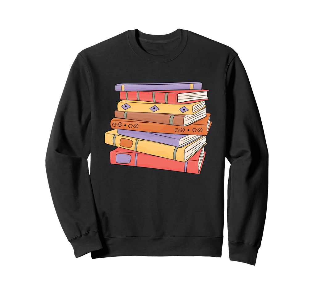 Books Reading Lover Bookworm Sweatshirt - Custom Art Print Unisex - T-Shirt, Sweatshirt, Hoodie