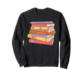 Books Reading Lover Bookworm Sweatshirt - Custom Art Print Unisex - T-Shirt, Sweatshirt, Hoodie