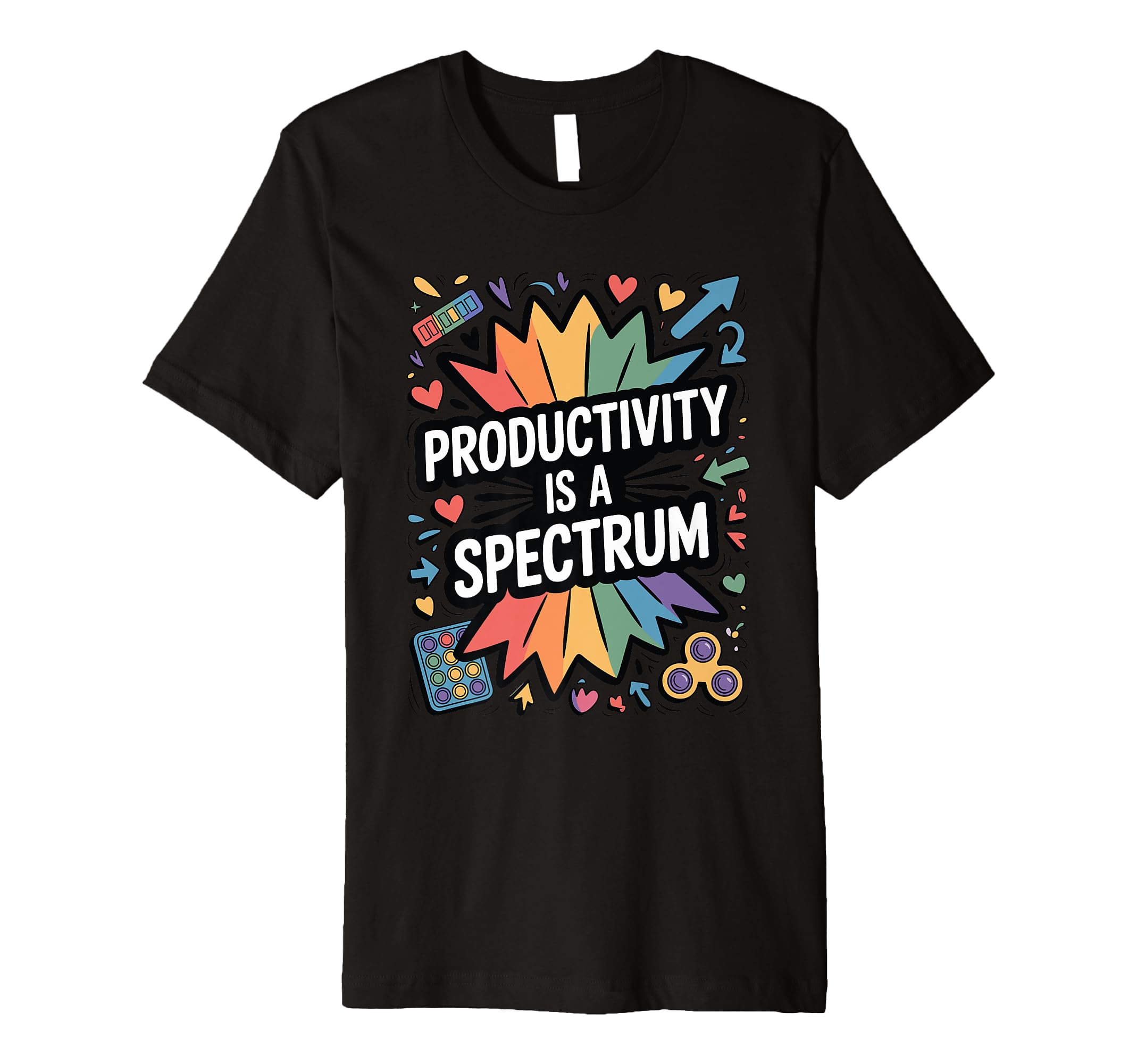 Productivity Is Spectrum Neurodiversity T-Shirt - Minimalist Print Unisex - T-Shirt, Sweatshirt, Hoodie