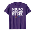 Red Instead Autism Neurodivergent Rebel T-Shirt - Graphic Print Unisex - T-Shirt, Sweatshirt, Hoodie