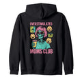 Groovy Overstimulated Moms Club Sweatshirt - Casual Everyday Wear Men Women - T-Shirt, Sweatshirt, Hoodie