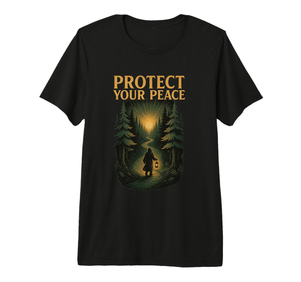 Protect Your Peace Nature Reflection T-Shirt - Minimalist Print Men Women - T-Shirt, Sweatshirt, Hoodie