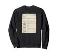 Library Card Date Stamp Book Nerd Sweatshirt - Graphic Print Men Women - T-Shirt, Sweatshirt, Hoodie