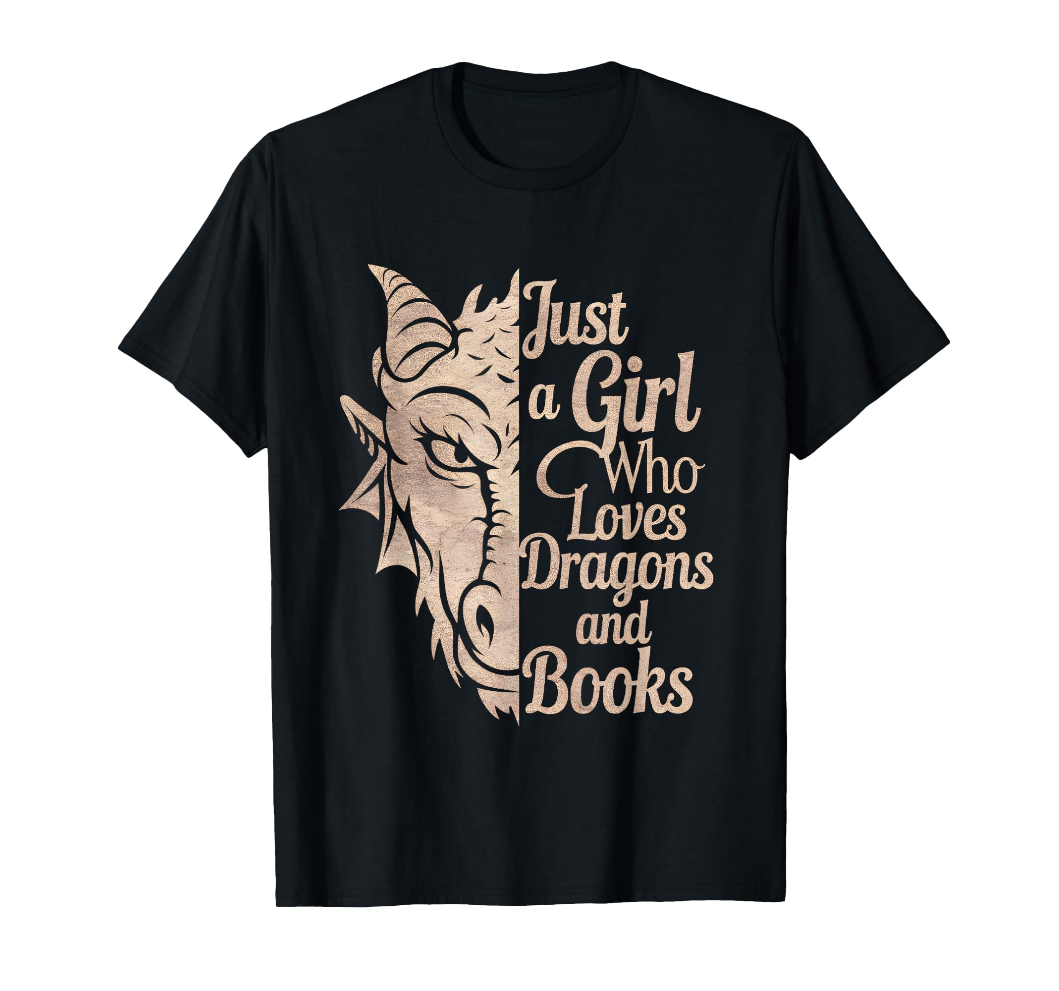 Just Who Loves Dragons And Books T-Shirt - Graphic Print for Adults - T-Shirt, Sweatshirt, Hoodie