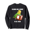 Parakeet Budgie And Reading Books Sweatshirt - Unique Graphic Men Women - T-Shirt, Sweatshirt, Hoodie