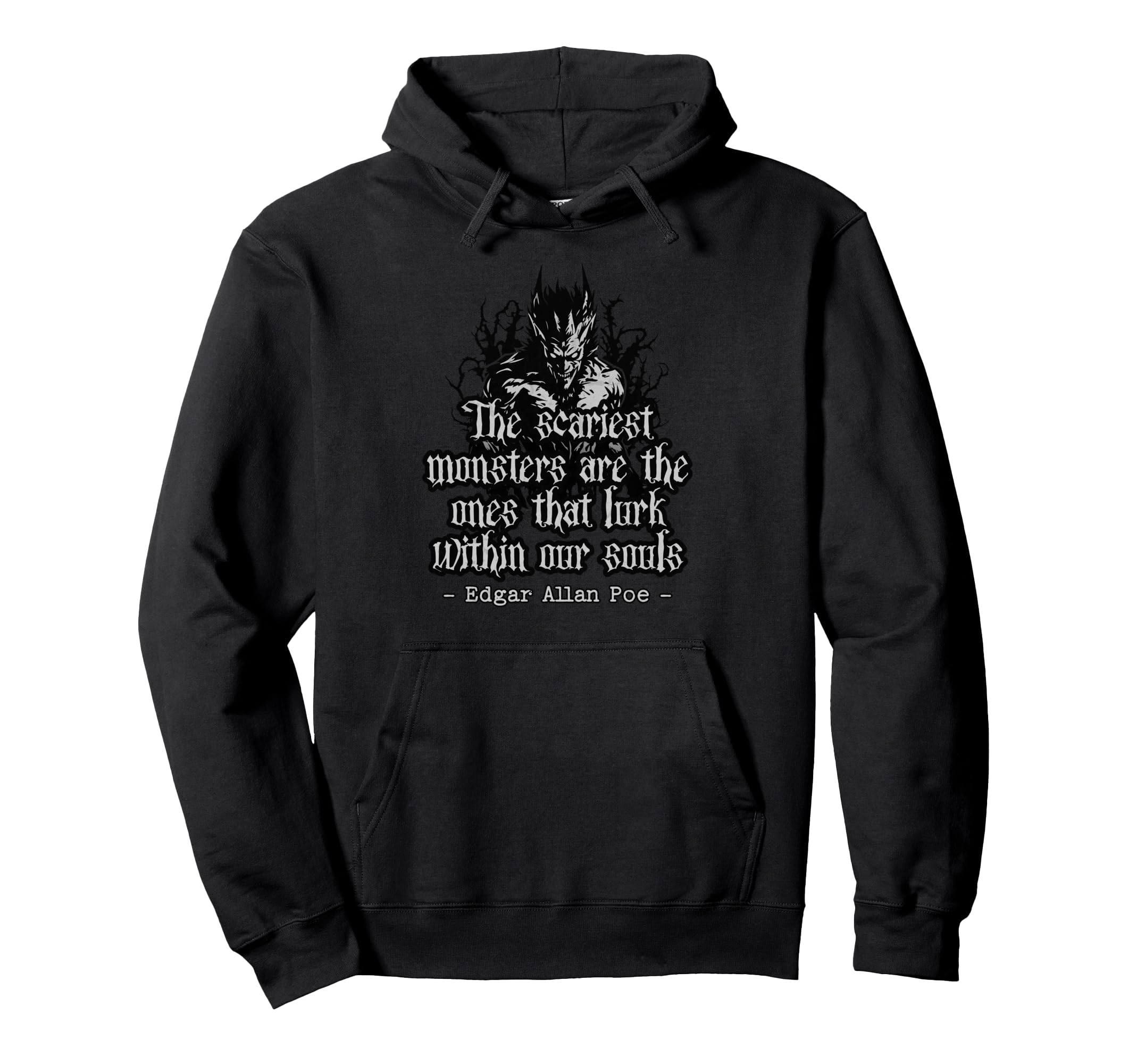 Bibliophiles Librarians Edgar Allan Poe Hoodie - Unique Graphic Unisex - T-Shirt, Sweatshirt, Hoodie