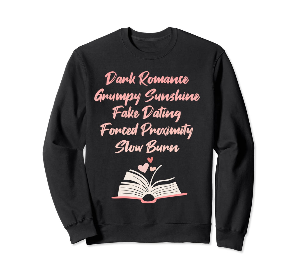 Bibliophile Romance Book Genre Sweatshirt - Casual Everyday Wear Men Women - T-Shirt, Sweatshirt, Hoodie