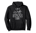 Funny Writing Gift Playwrights Writer Hoodie - Minimalist Print for Adults - T-Shirt, Sweatshirt, Hoodie