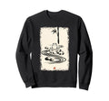 Zen Frog Meditating Japanese Sumi Sweatshirt - Minimalist Print for Adults - T-Shirt, Sweatshirt, Hoodie