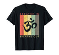 Meditation Om Symbol Breathe Breathe Out T-Shirt - Custom Art Print Unisex - T-Shirt, Sweatshirt, Hoodie