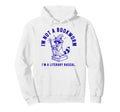 Im Not Bookworm Im Literary Rascal Raccoon Hoodie - Minimalist Print Unisex - T-Shirt, Sweatshirt, Hoodie