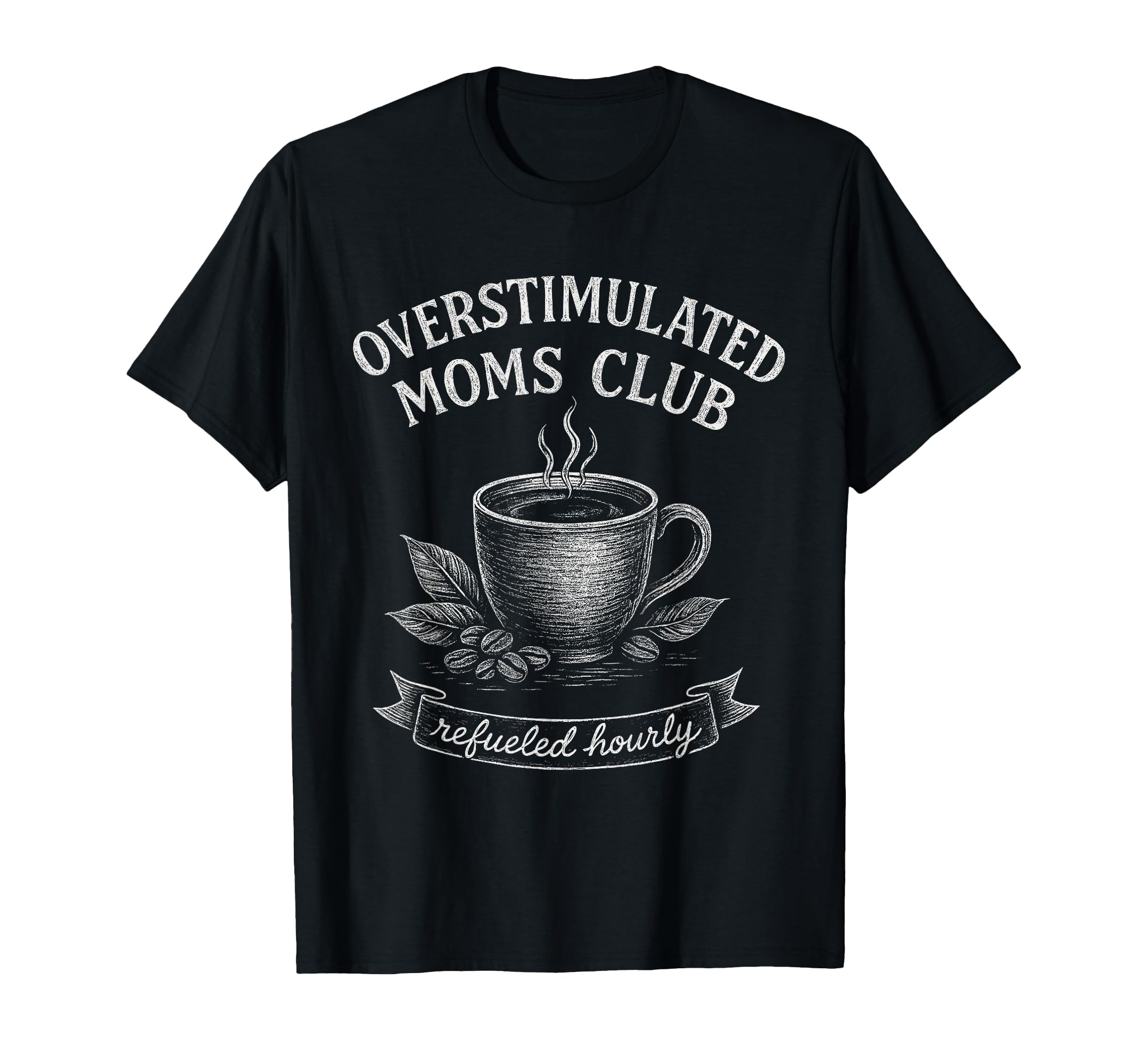 Overstimulated Moms Club Groovy Sweatshirt - Custom Art Print for Adults - T-Shirt, Sweatshirt, Hoodie
