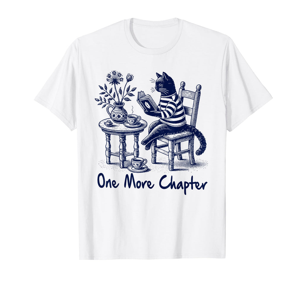 Book Lover Black Cat Reading T-Shirt - Casual Everyday Wear for Adults - T-Shirt, Sweatshirt, Hoodie