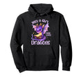 Just Who Loves Dragons Books Bookworm Theme Hoodie - Graphic Print Unisex - T-Shirt, Sweatshirt, Hoodie
