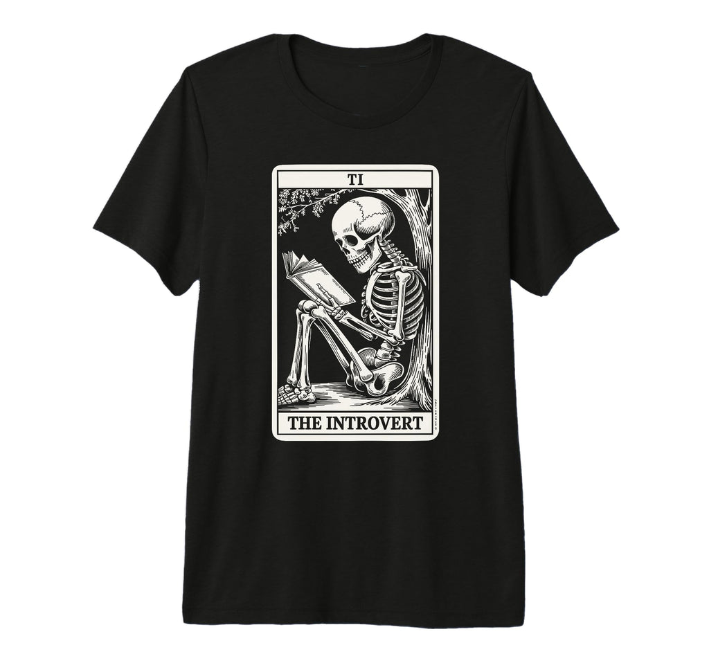 Introvert Tarot Card Indoorsy T-Shirt - Minimalist Print for Adults - T-Shirt, Sweatshirt, Hoodie