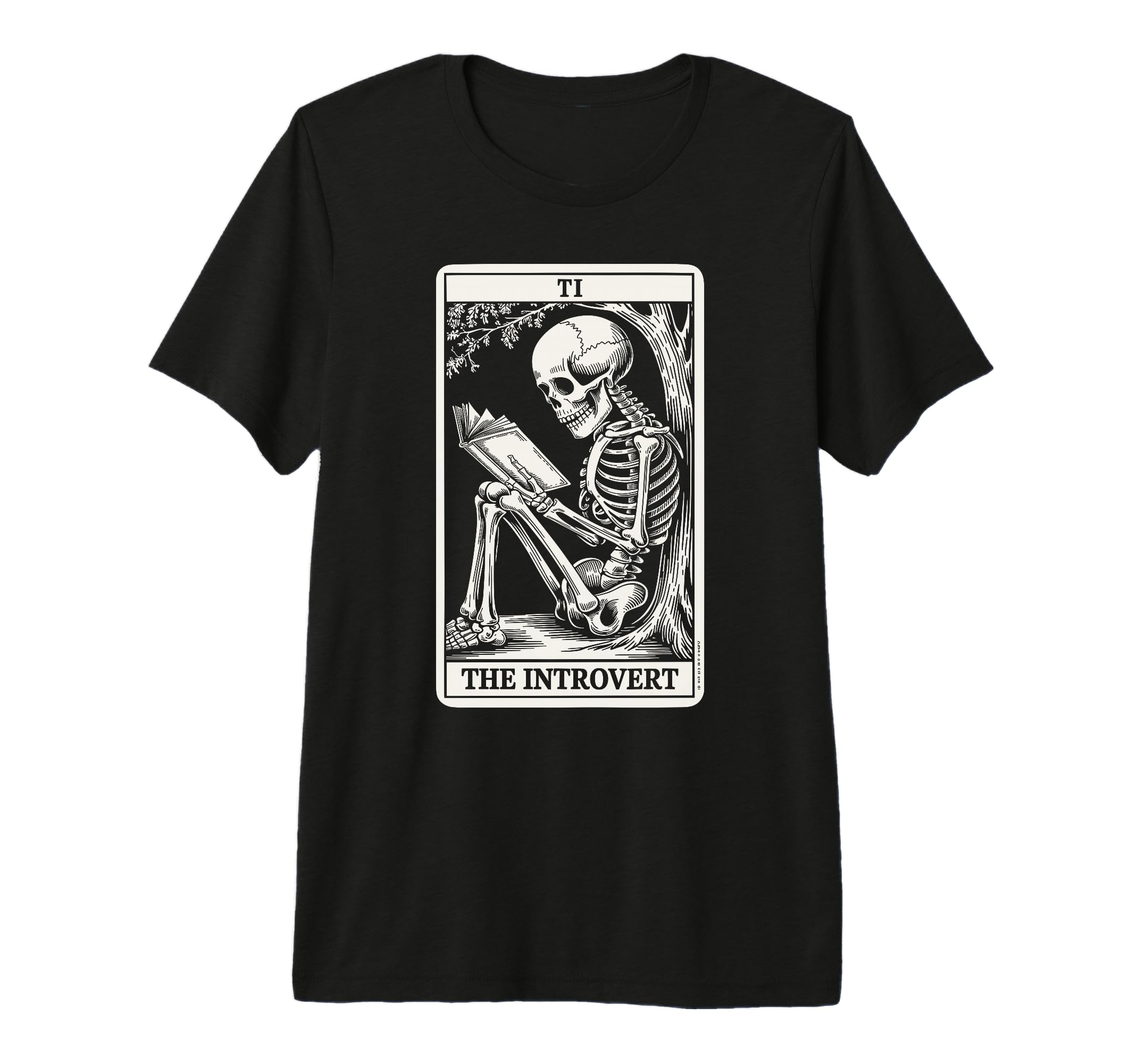 Introvert Tarot Card Indoorsy T-Shirt - Minimalist Print for Adults - T-Shirt, Sweatshirt, Hoodie