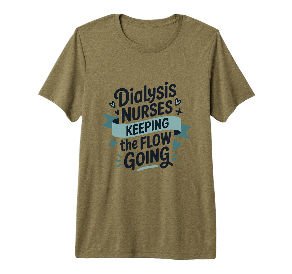 Dialysis Nurses Keeping Flow Going T-Shirt - Trendy Graphic Unisex - T-Shirt, Sweatshirt, Hoodie