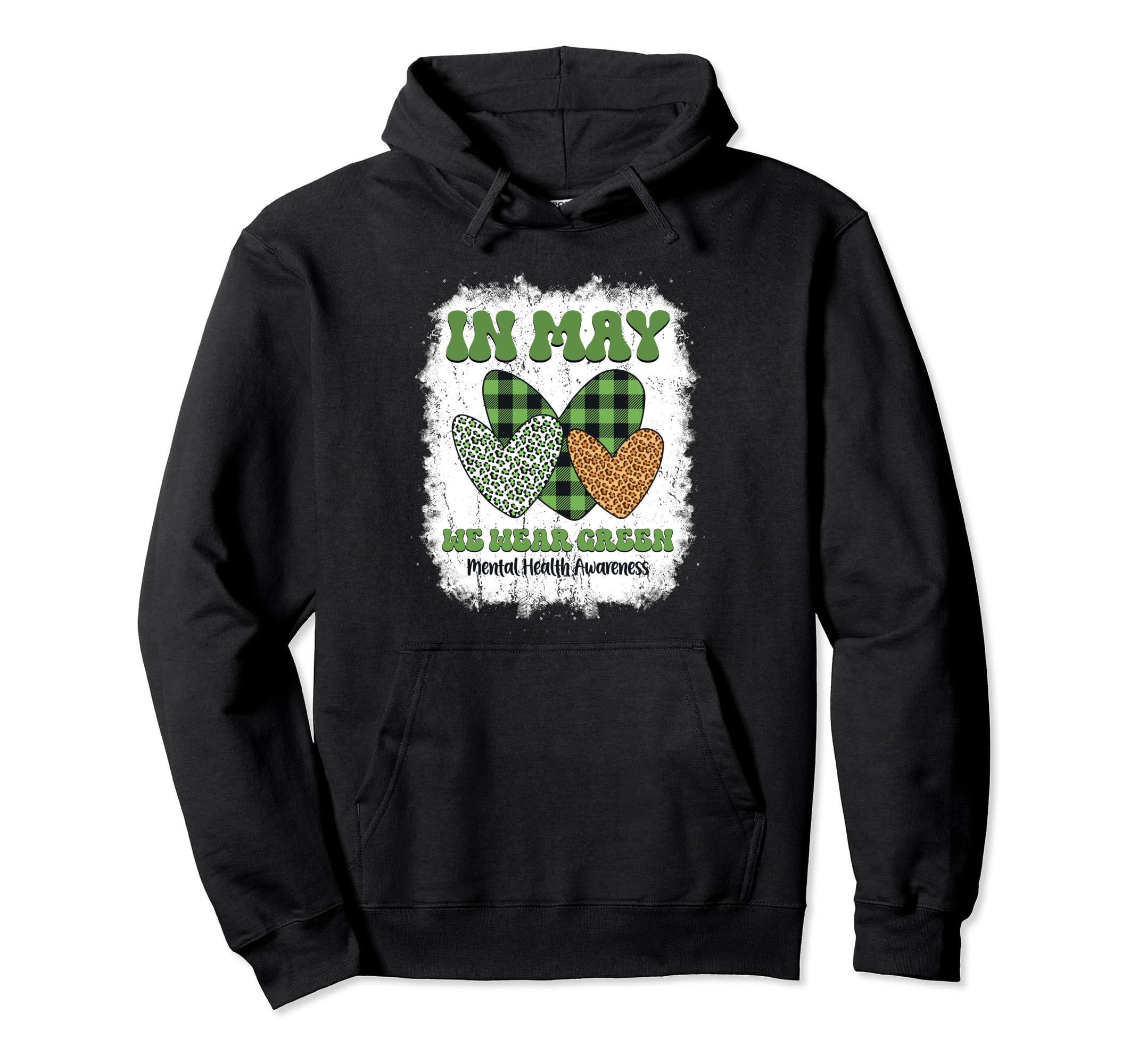 Green Leopard May We Wear Green Hoodie - Aesthetic Graphic for Adults - T-Shirt, Sweatshirt, Hoodie