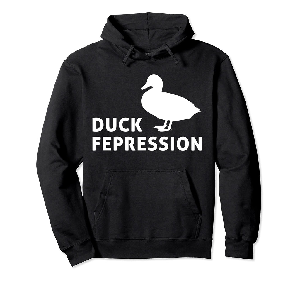 Duck Fepression Mental Health Hoodie - Unique Graphic for Adults - T-Shirt, Sweatshirt, Hoodie