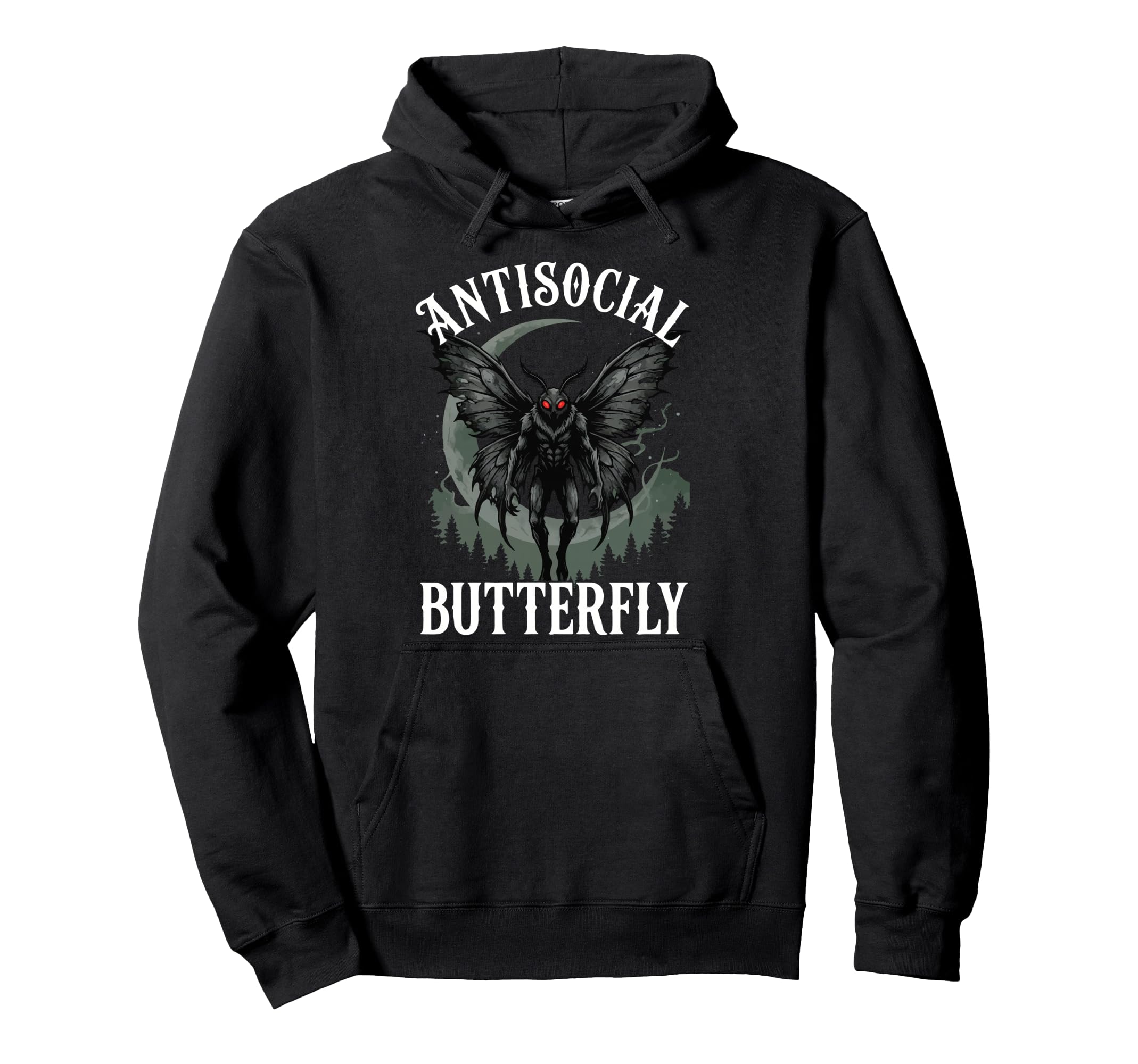 Antisocial Butterfly Hoodie - Aesthetic Graphic for Adults - T-Shirt, Sweatshirt, Hoodie
