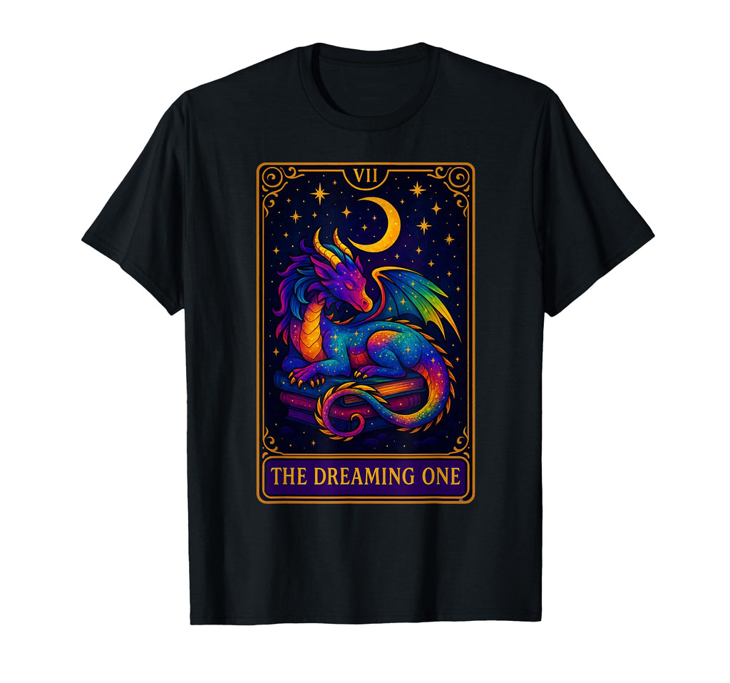Dragon Tarot Card Dreamer Book Lover T-Shirt - Trendy Graphic Unisex - T-Shirt, Sweatshirt, Hoodie