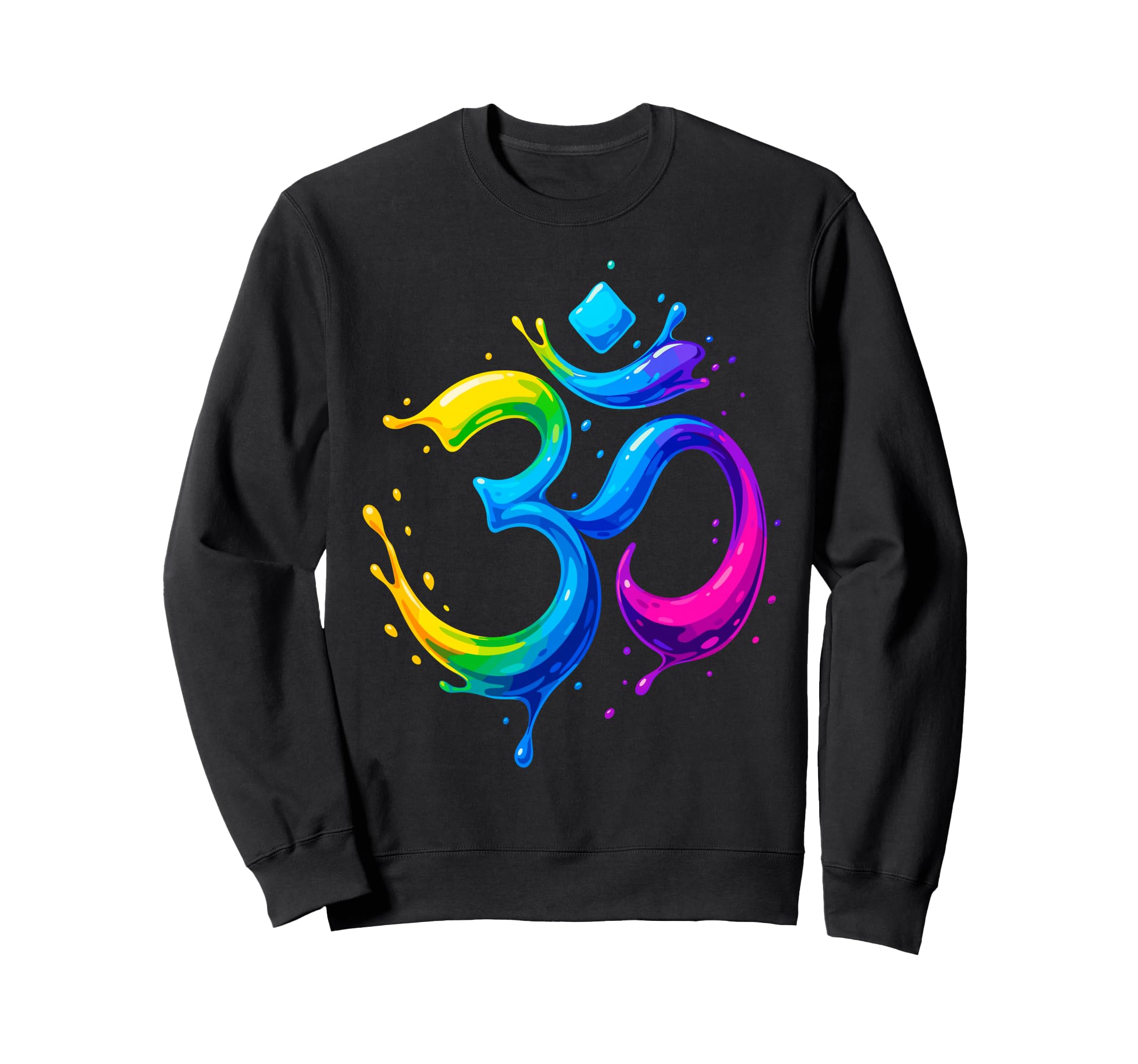 Rainbow Om Symbol Aum Chakra Sweatshirt - Fun Novelty Design Men Women - T-Shirt, Sweatshirt, Hoodie
