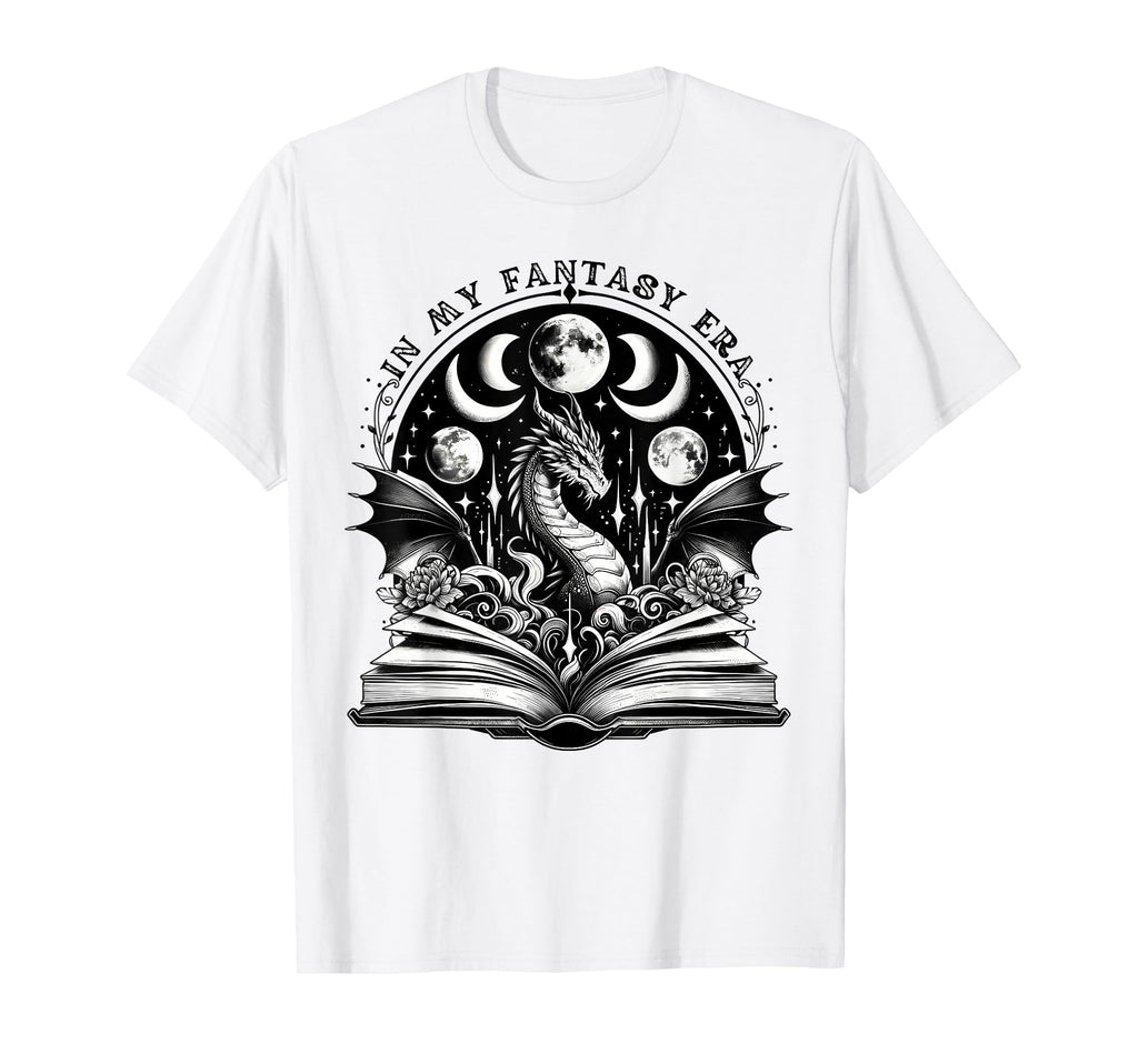 My Fantasy Era Witchy Moon Dragon T-Shirt - Novelty Apparel for Adults - T-Shirt, Sweatshirt, Hoodie