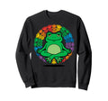 Funny Frog Yoga Lotus Pose Sweatshirt - Unique Graphic Men Women - T-Shirt, Sweatshirt, Hoodie