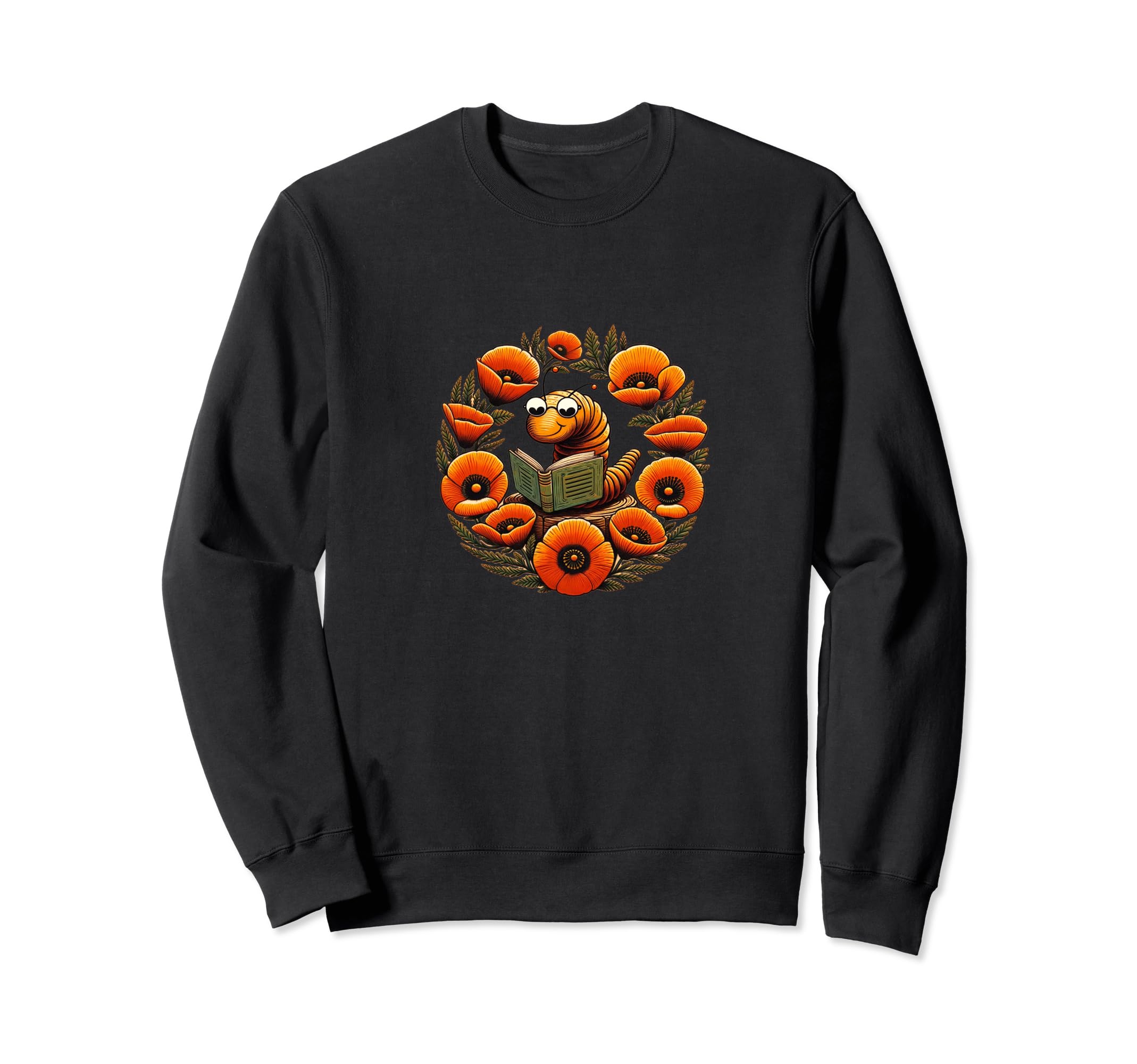 Bookworm Bookish Book Nerd Artwork Worms Sweatshirt - Trendy Graphic Unisex - T-Shirt, Sweatshirt, Hoodie