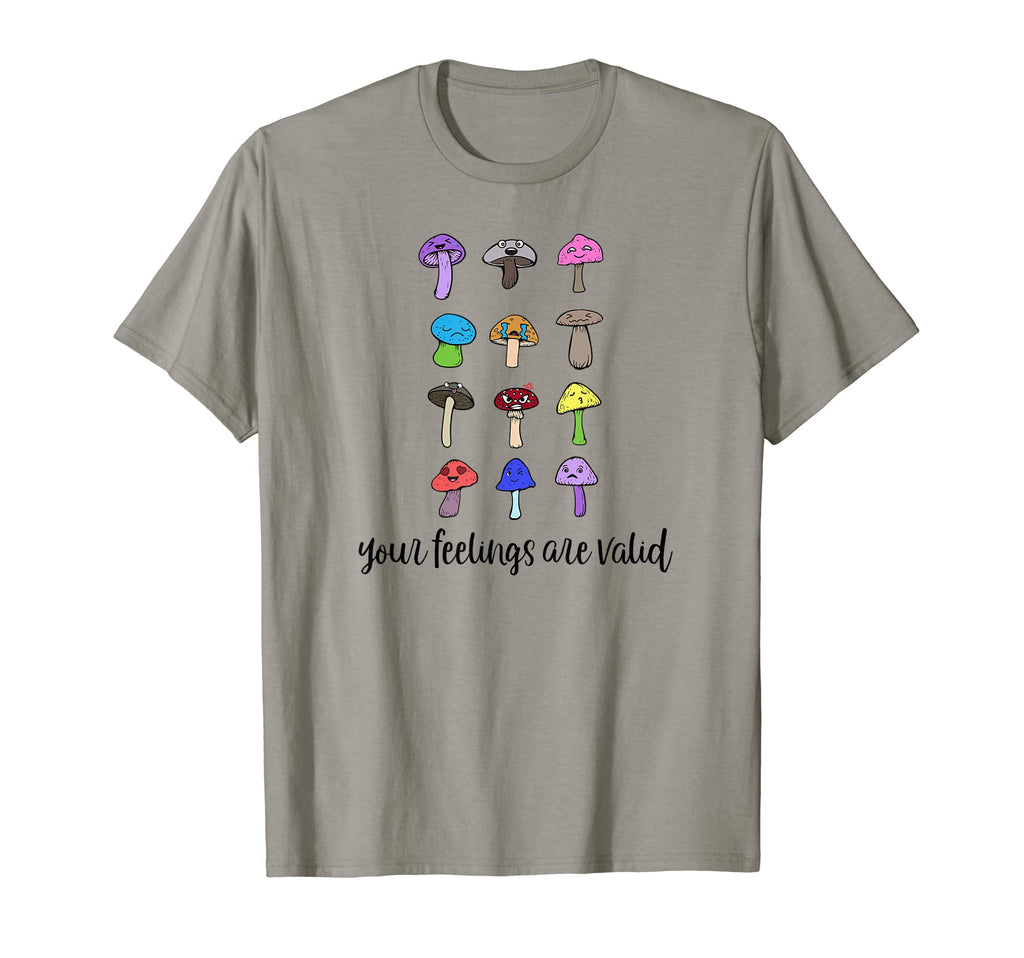 Mushroom And Feelings Mental T-Shirt - Casual Everyday Wear for Adults - T-Shirt, Sweatshirt, Hoodie