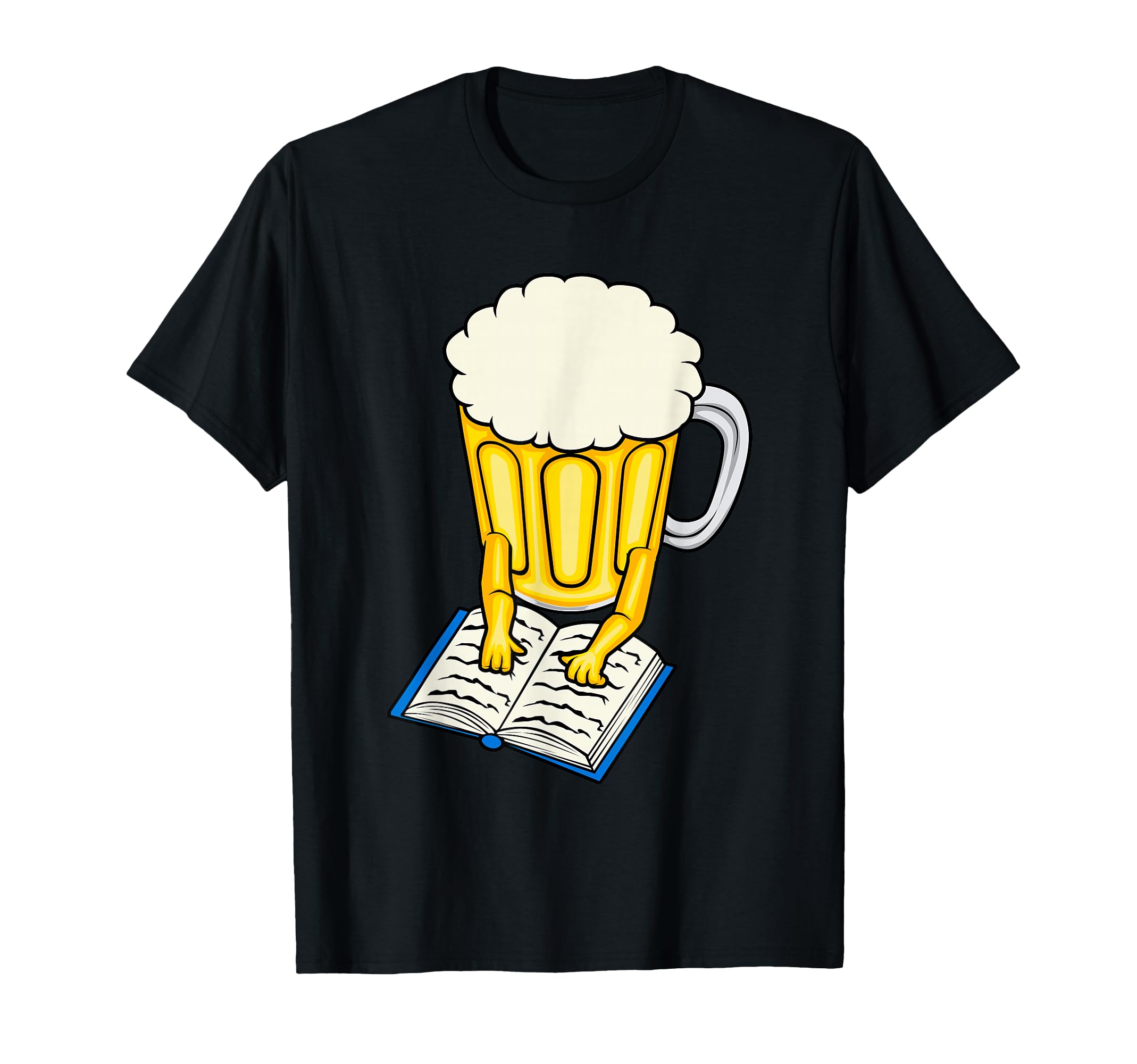 Beer Book Reading Literature Student T-Shirt - Casual Everyday Wear Unisex - T-Shirt, Sweatshirt, Hoodie