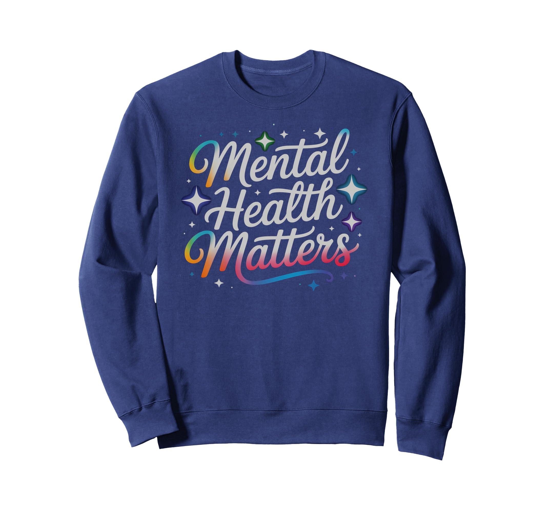 Kawaii Mental Health Matters Sweatshirt - Fun Novelty Design Men Women - T-Shirt, Sweatshirt, Hoodie